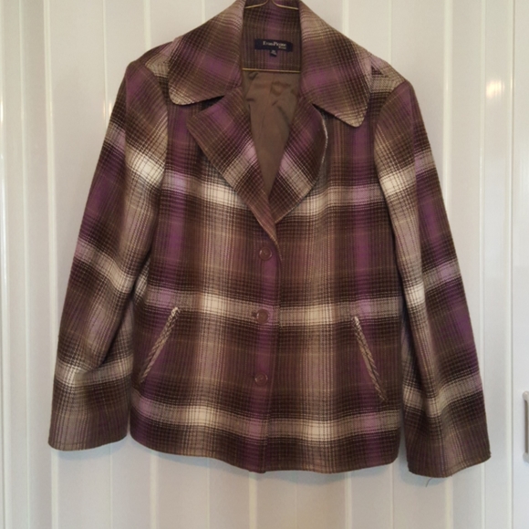 Evan Picone Jackets & Blazers - Evan-Picone plaid jacket